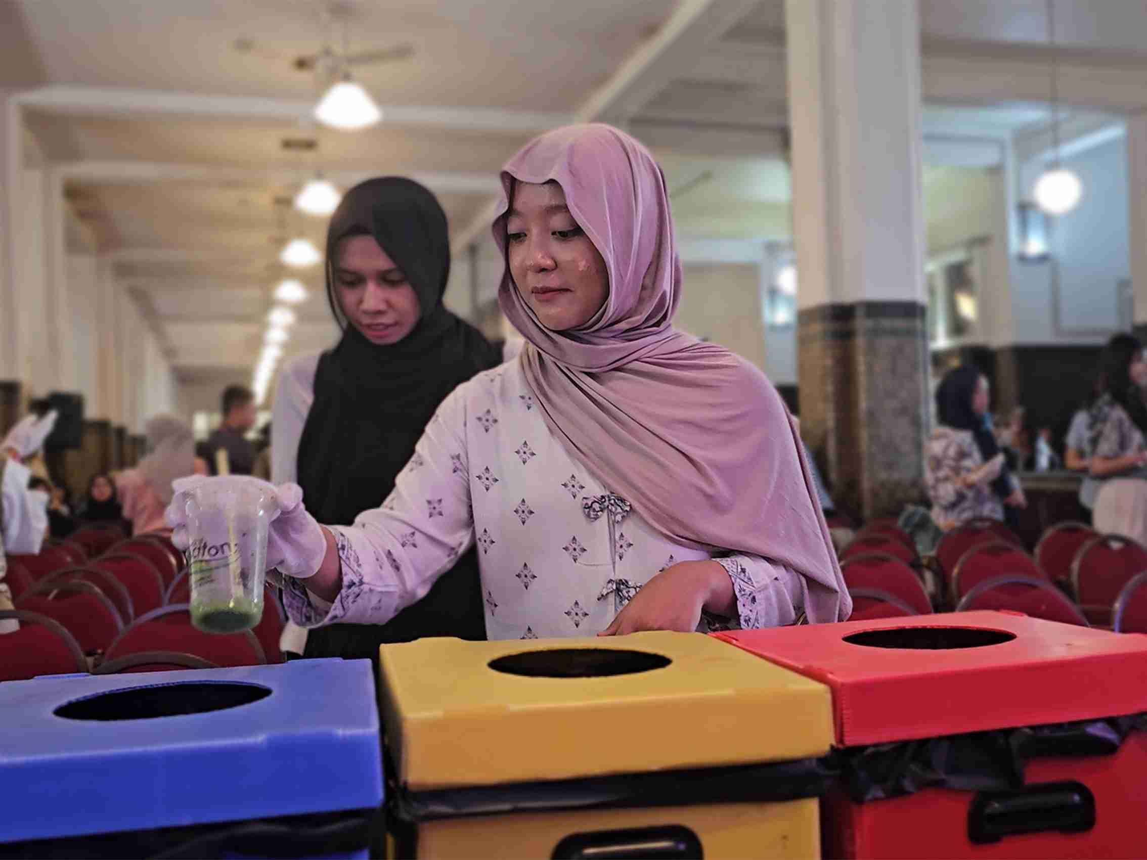 Waste Sorting Actions at Global Village Supported by Indonesia Asri Campaign