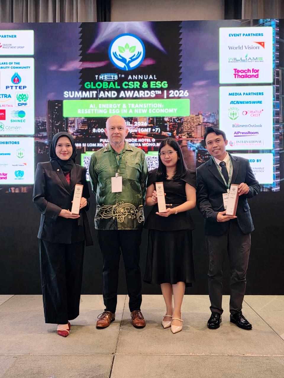 Chandra Asri Group Receives Three Awards at the 2026 Global CSR & ESG Summit & Awards