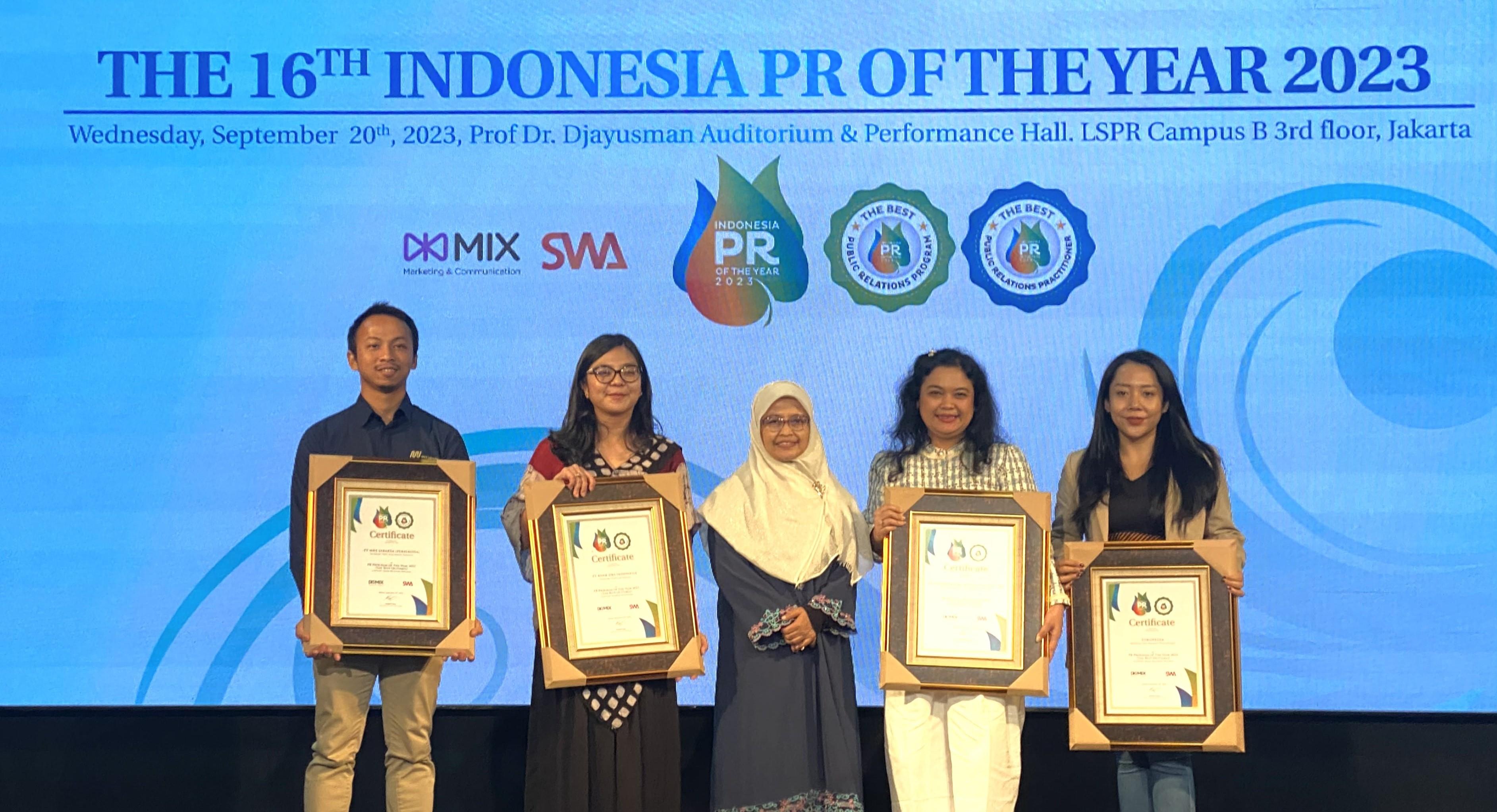 Chandra Asri Celebrates Four Wins at Indonesia PR Program of the Year 2023