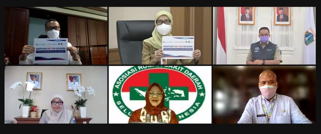 Distribution of 100 Tons of Liquid Oxygen to Support COVID-19 Patients in Jakarta